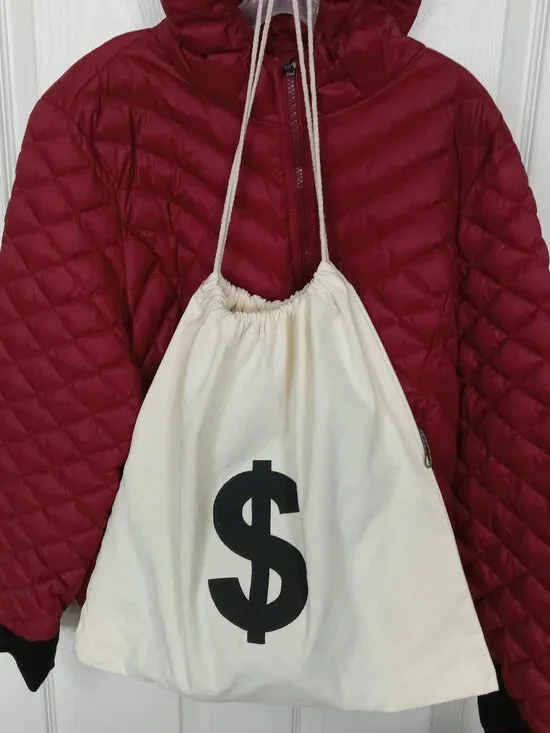 Heavy Duty Large Canvas Drawstring Money Bag