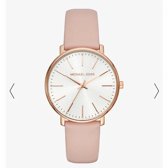 MICHAEL‎ KORS Pyper Rose Gold-Tone Leather Watch
