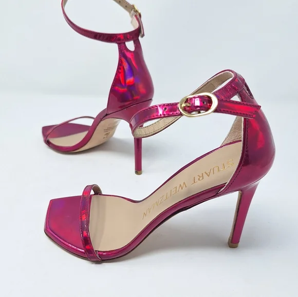 Stuart Weitzman Nudistcurve 100mm pink Sandals heels size 6.5