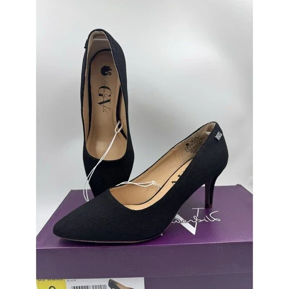 New Gloria Vanderbilt Women's Marilyn Pumps Black Closed Toe Heels Sz 6 Shoes