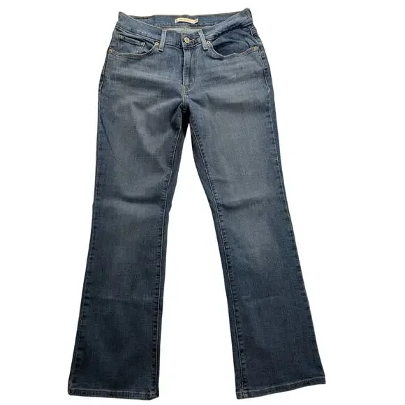 Levis Jeans Womens 30w Blue Denim Curvy Bootcut Low-Mid Rise Classic Y2k Country