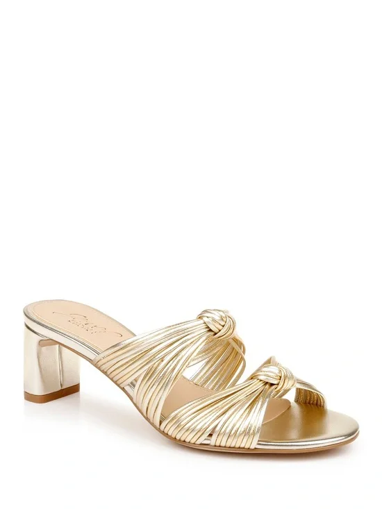 Jewel Badgley Mischka Cheryl Womens Strappy Block Heel Size 7