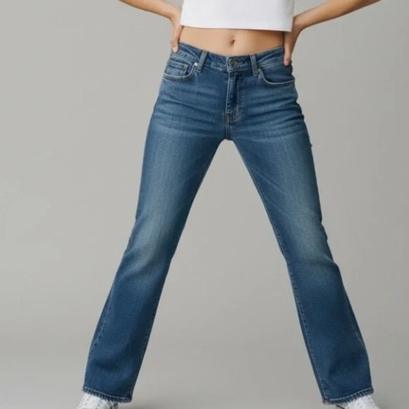 Vtg. 7 for All Mankind Original Bootcut New York Dark Low Rise Made in US Sz 27