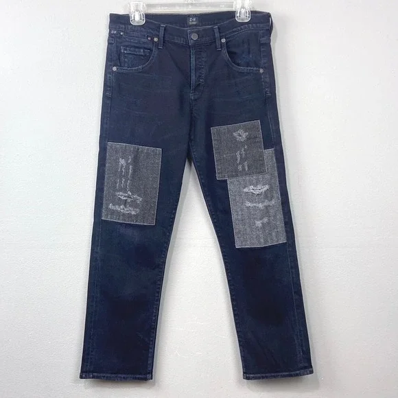 Citizens of Humanity Patchwork Jeans Size 27 Emerson Dark Wash Shoreditch Grunge