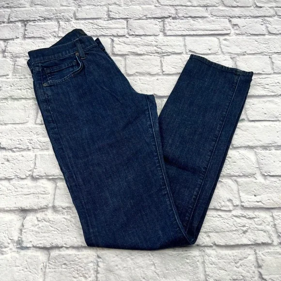 J Brand Kane Slim Straight Jeans Dark Wash Soft Stretch Women's Size 29