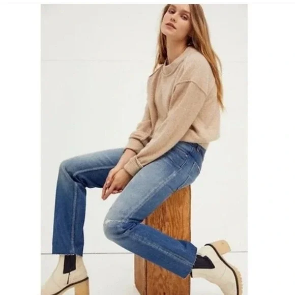 Free People We The Free Vixen Cigarette Jeans Straight Leg 27