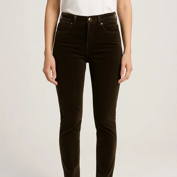 Rag & Bone‎ Olive Velvet Skinny Pants