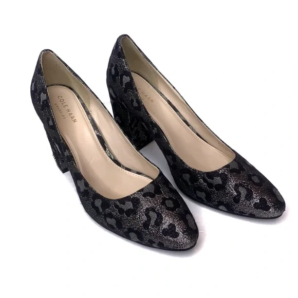 Cole Haan Alanna Metallic Leopard Pumps Size 7