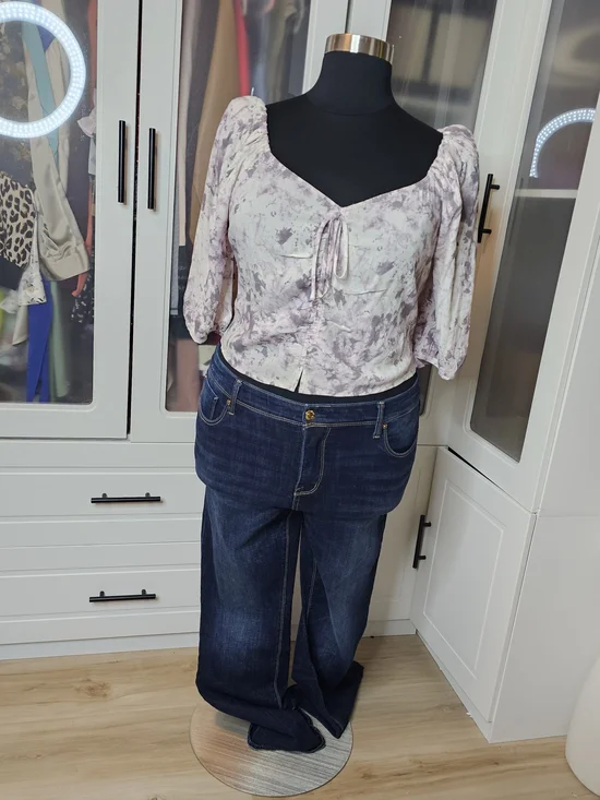 Seven7 Dark Blue Boot Cut Jeans Size 16