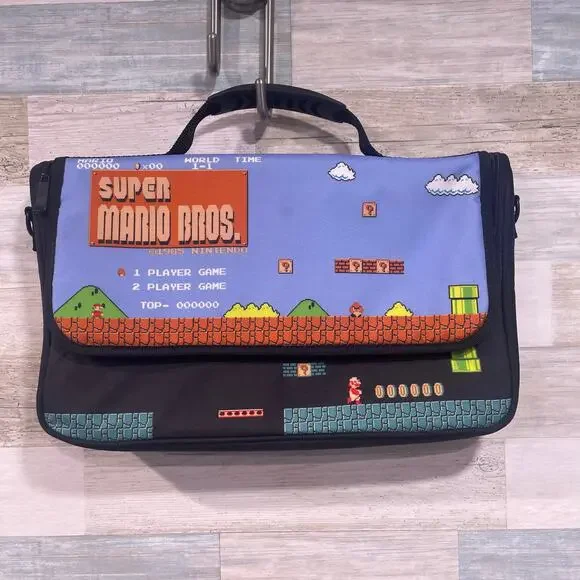 Super Mario Bros Everywhere Messenger Bag Switch Holder