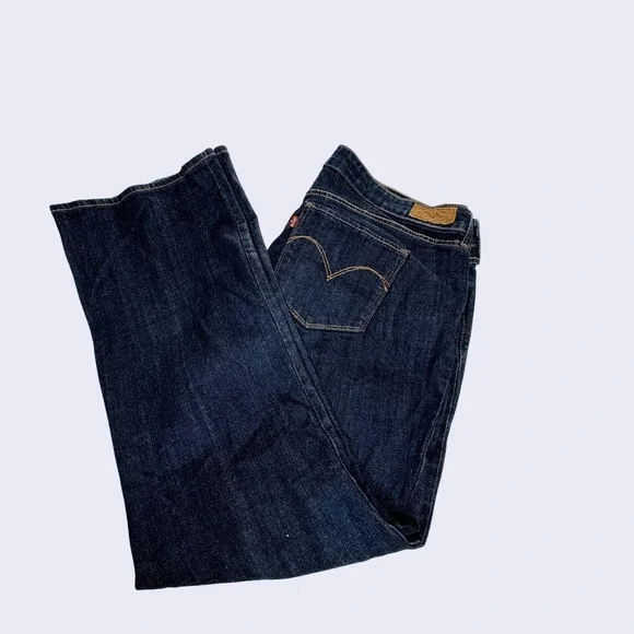 Vtg Y2K Levis Bold Curve Bootcut Jeans 18W Dark Indigo Curvy Indie Sleaze Retro