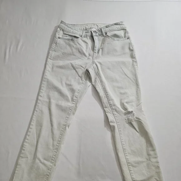 Roebuck & Co. R1893 Women's Size‎ 8 Skinny Jeans Whitewash Distressed
