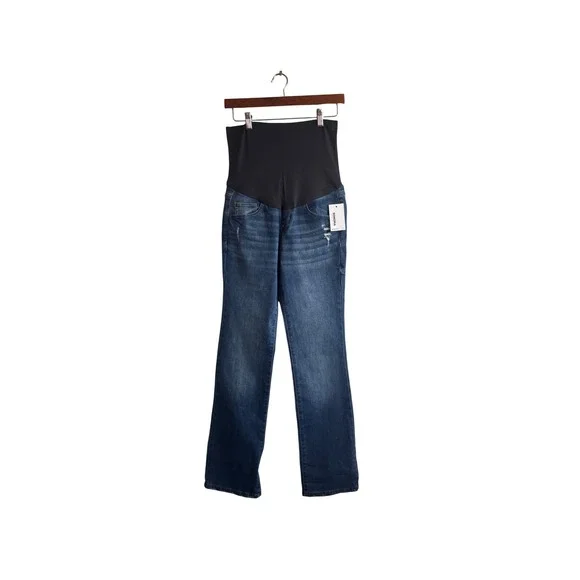 Sonoma Goods For Life Maternity Bootcut Jeans Medium Wash Distressed Size 2 MAT‎