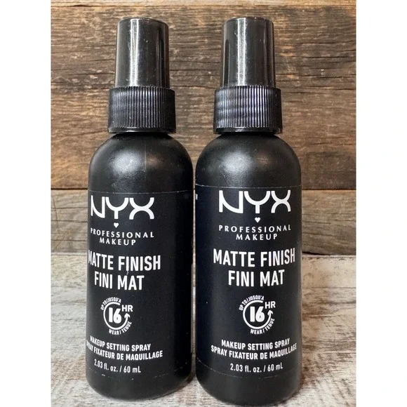NYX Finish Long Lasting Makeup Setting‎ Spray – 2.03 fl oz (Set of 2)