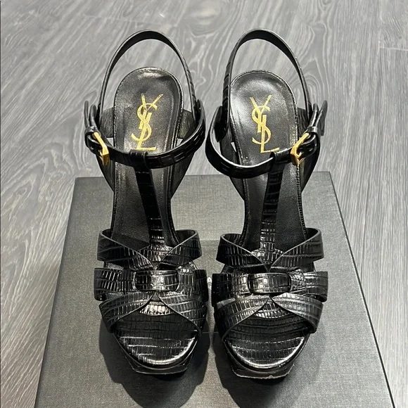 Saint Laurent Tribute Heels Black