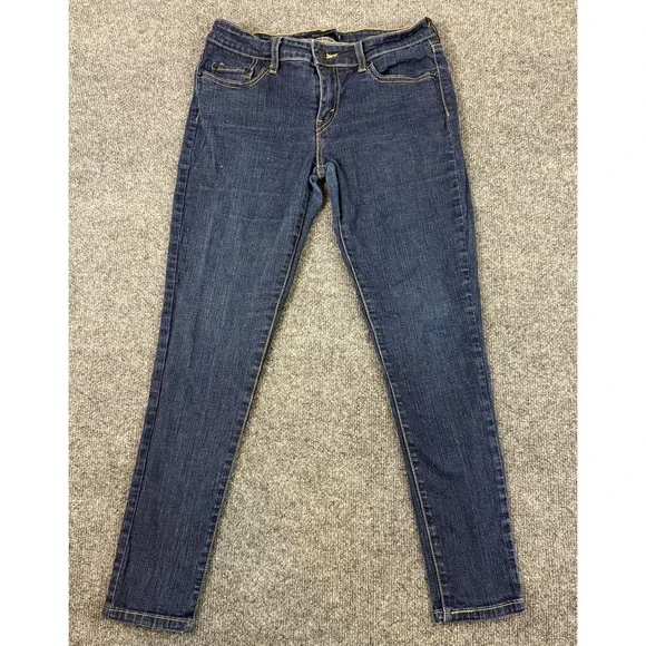 Levi's 535 Legging Jeans Women's Size 11 Short Dark Wash Stretch Mid Rise Denim