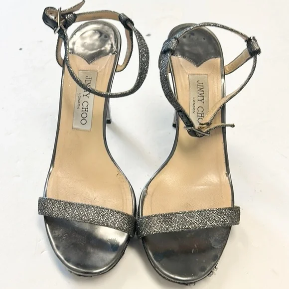 Jimmy Choo metallic heels