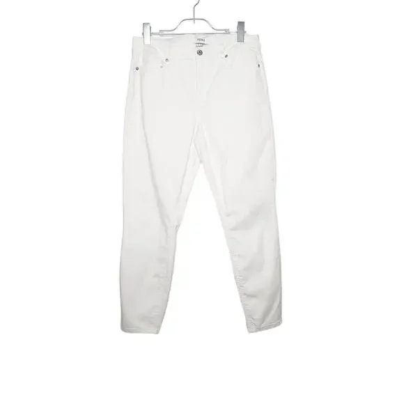 PISTOLA Jennifer Mid Rise Skinny Jeans Slimming Fit Stretch Denim White Size 31