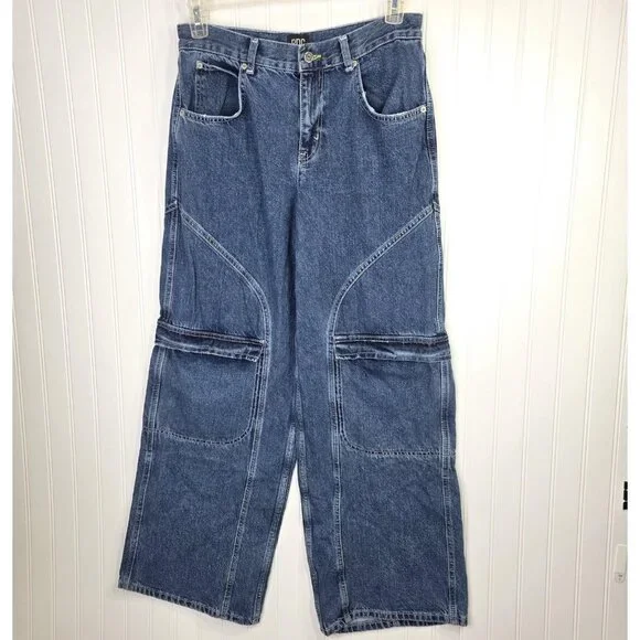 BDG Urban Outfitters Jeans Womens 28 Skater Baggy Wide Leg High Rise Cargo 32x31