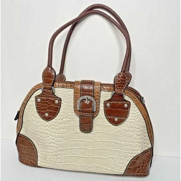 Vintage Western Purse Cream‎ and Brown