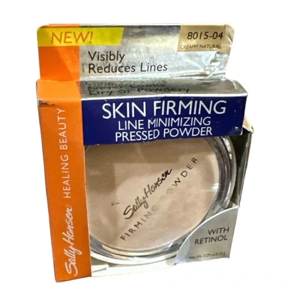 BNIB SALLY HANSEN SKIN FIRMING LINE MINIMIZING PRESSED POWDER 8015-04 NATURAL