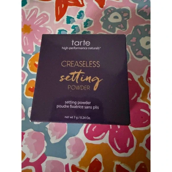 Tarte Creaseless Setting Powder Yellow Brightening Face Makeup 7g 0.24oz New Box