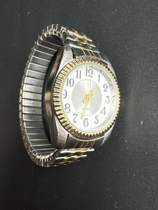 Women’s Quartz Two-Tone Silver and Gold Expansion Band Watch