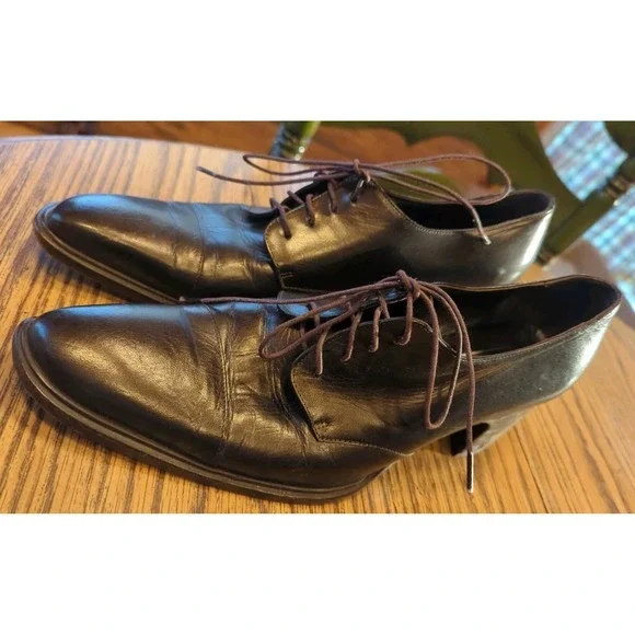 Vivien‎ Lee Women's Designer Heels Loafers Lace Up Comfort EU 38 1/2 - US Size 8