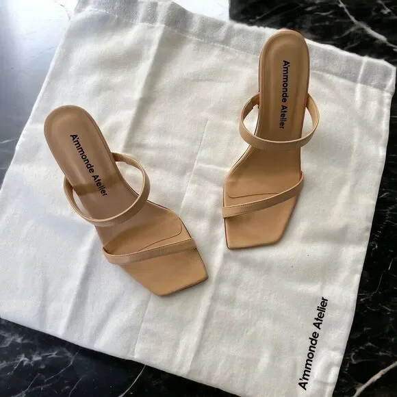 A'mmonde Atelier Andrea 100 Sandals in Nude‎