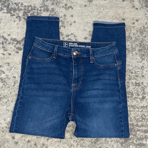 NOBO High Rise Sculpting Skinny Crop Jeans Size: 11