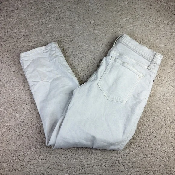 Women's‎ Madewell Size 29 Classic Straight Jean White High Rise