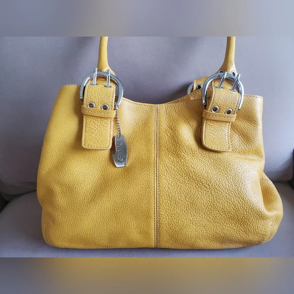 TIGANELLO Mustard Leather Handbag