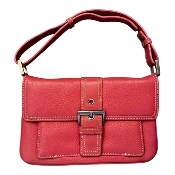 TALBOTS Pink/Coral Leather Bag