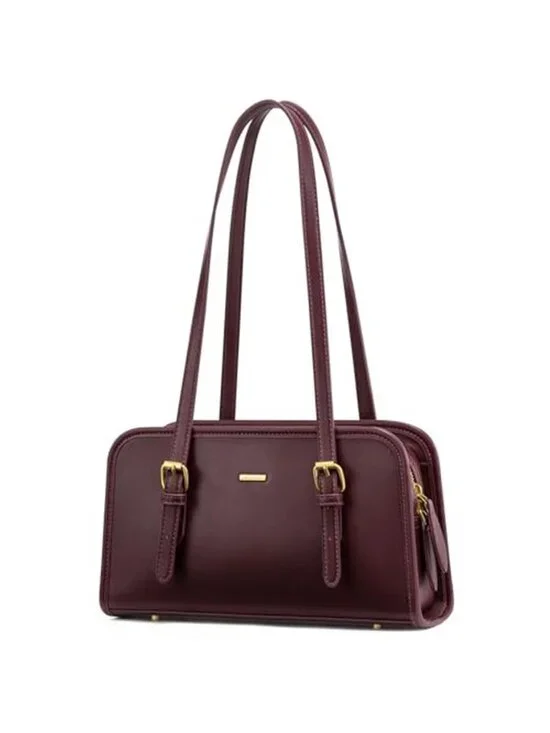 LOVEVOOK Burgundy Shoulder Bag for Women Vintage Y2K Mini Handbag Purse