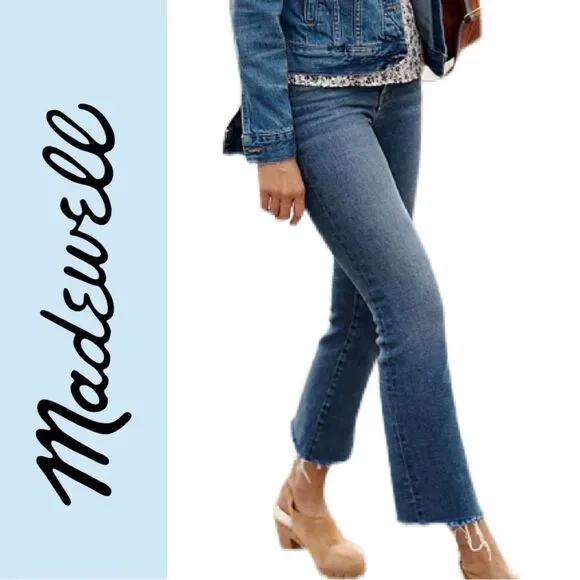 Madewell Women’s Cali Demi-Boot Raw Hem Jeans‎ - Size 24
