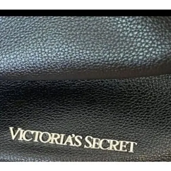 VICTORIA SECRET Faux‎ Leather Black Backpack Fringe Purse SEXY Boho Bag MSRP $85