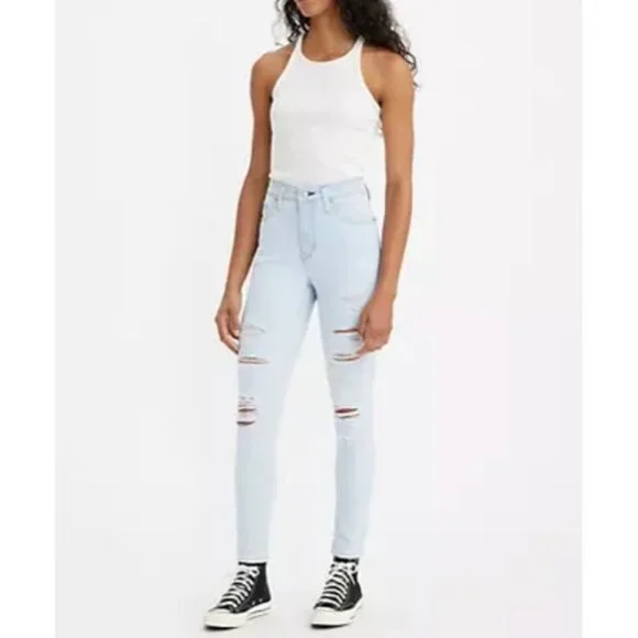 NWT Levis 21 High Rise Skinny Women's Jeans in Soho Way - Light Wash new