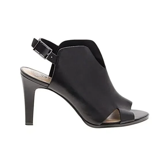Elegant Black Heeled Sandals