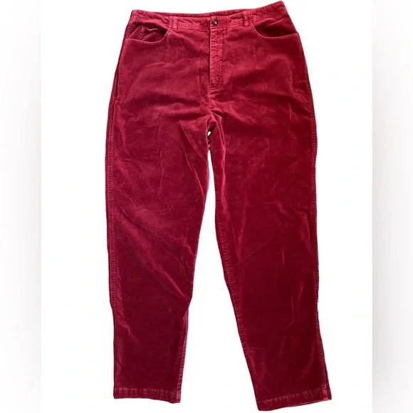 Vintage Red Velvet Vintage Sigrid Olsen Sport 14 Cotton Spandex Rust Jeans EUC