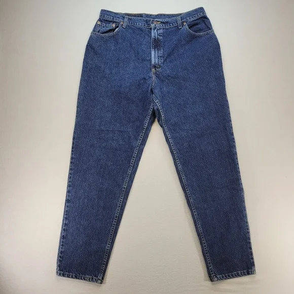 VTG 1993 Levis Jeans Womens 18 16550-0807 Blue Relaxed Tapered Leg Mom‎ USA Made