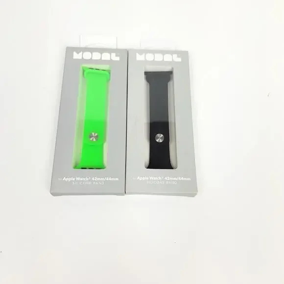 Modal Silicone Band‎ for Apple Watch 42, 44 mm Black/Green