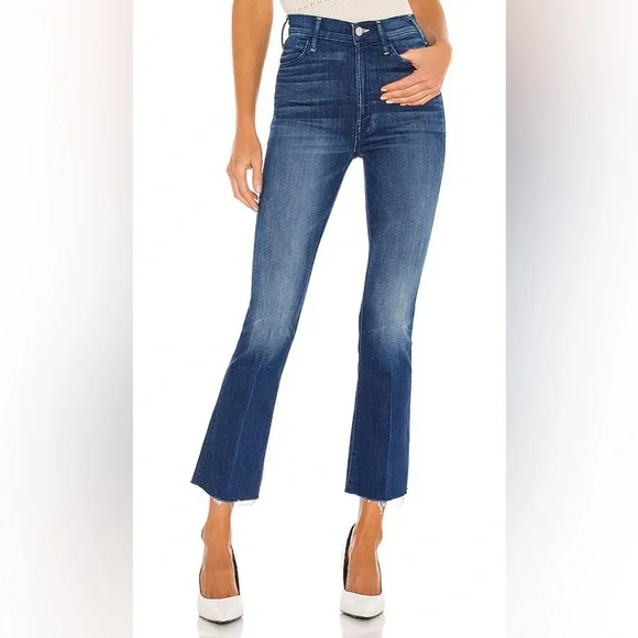 MOTHER The Hustler Ankle Fray Squeeze It Jeans 25