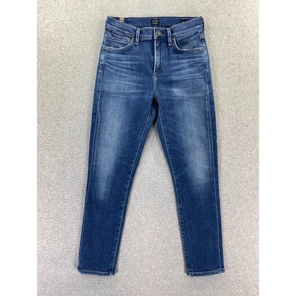 Citizens Of Humanity Rocket Crop Jeans Womens 25 High Rise Skinny Denim (25x25)