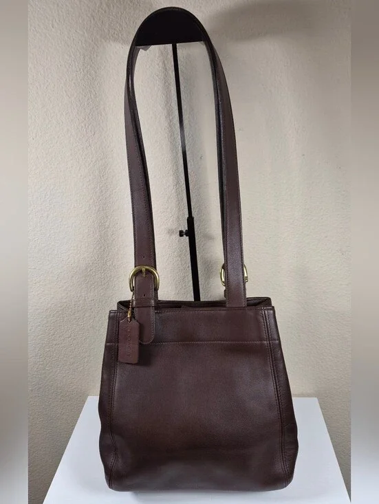 Vintage Coach Mahogany Buckle Bag #4157