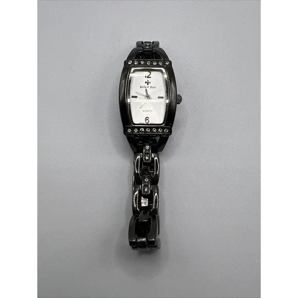 [Not Tested] Bella & Rose Silver Tone‎ Dial Gunmetal Gray Band Watch