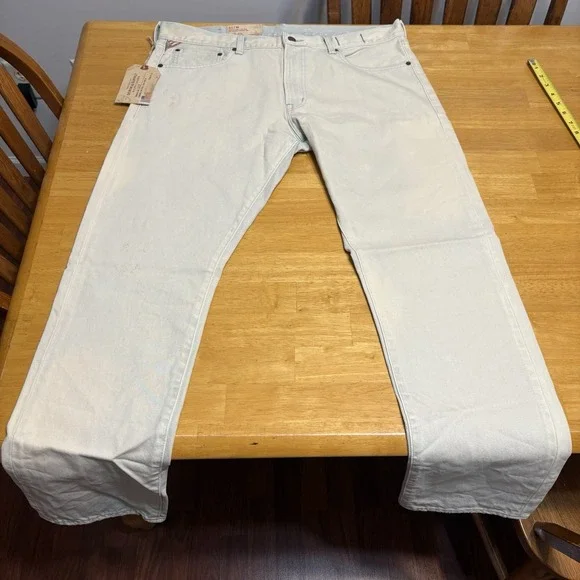 Denim & Supply Ralph Lauren Jeans Womens 36x32 Slim Fit‎ Low Rise White Distress