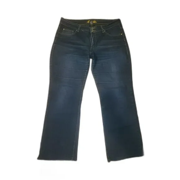 Bill Blass Stretch Bootcut Embellished pockets 14