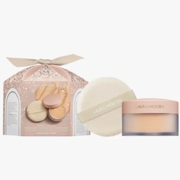 Laura Mercier Divinely Flawless Translucent Loose Setting Powder & Puff
