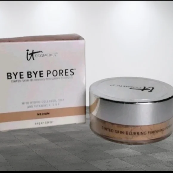 It Cosmetics Bye Bye Pores Tinted Skin-Blurring Finishing Powder Medium Sealed