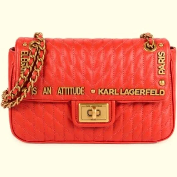 KARL LAGERFELD PARIS Leather Logo Crossbody
